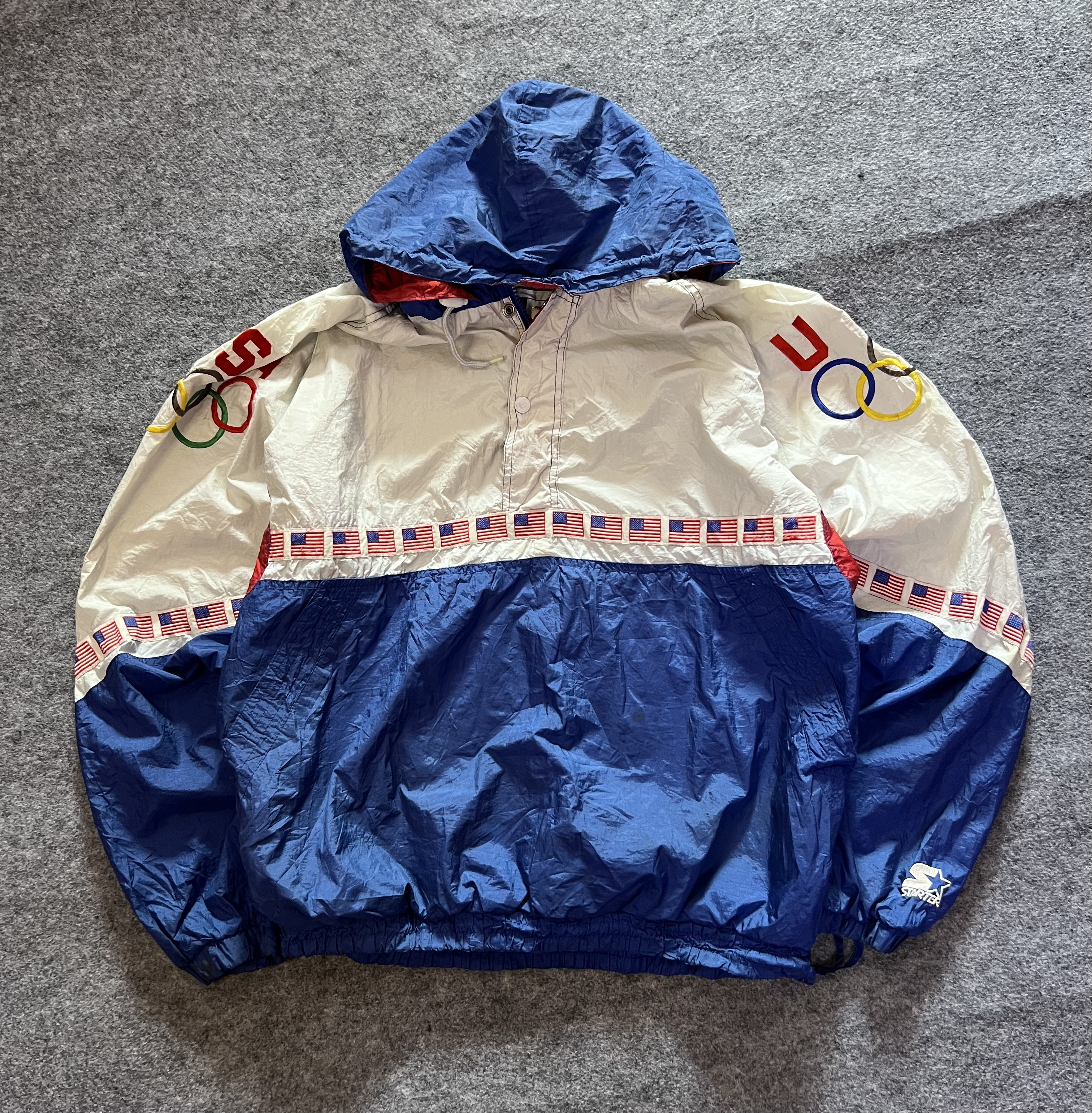 Vintage Hood Pop Over Jacket
