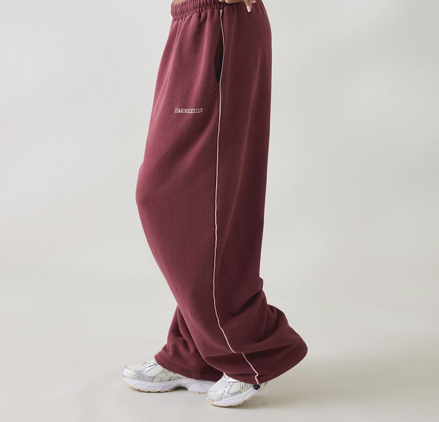 Maroon Baggy Sweatpants