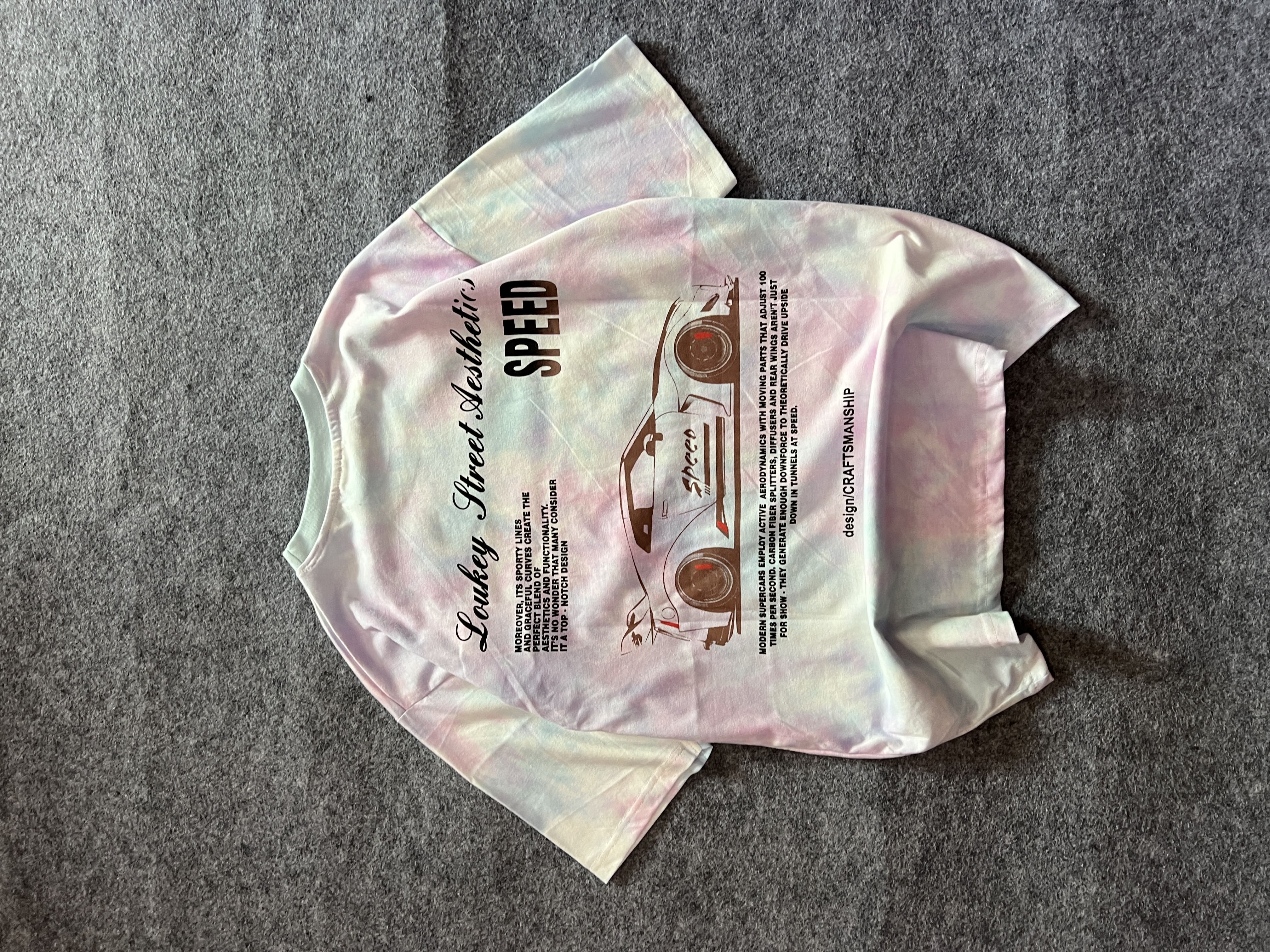 Drop Shoulder Acid Wash Tee